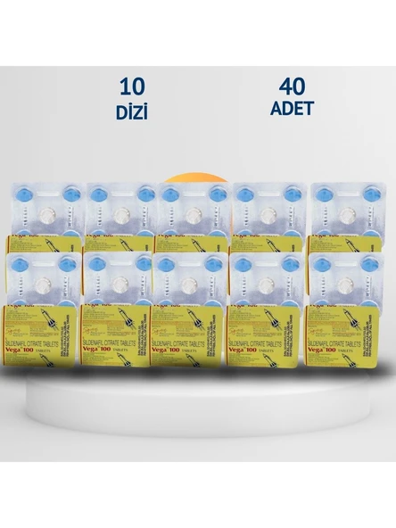 Orjinal VEGA_100-M_G 4'lü Tablet x 10 Dizi 40 Tablet Gecıktırıcılı Hap Erkeklere Özel Takvıye Hapı Sertlestırıcılı Cıalıs_ ürün görseli