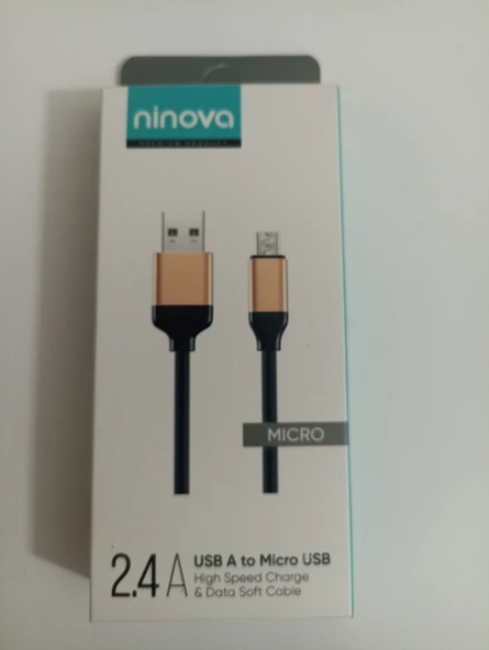 Ninova N48C 2.4 A Usb A-Micro USB Hızlı Şarj ve Data Kablosu