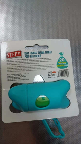 Stepy Tasmalı Köpek Kaka Torbası Taşıma Aparatı 20 Torba x 4 Adet - Resim 3