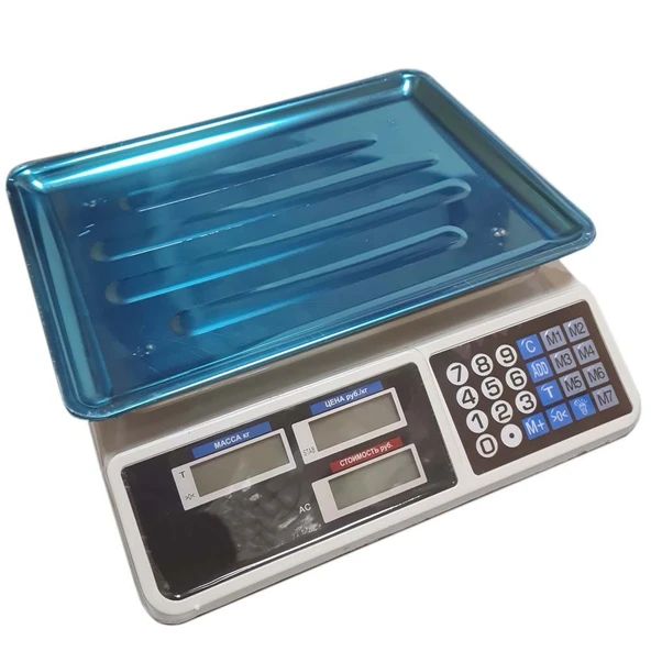 Metal Ölçüm Tartısı Elektronik Terazi Bakkal Manav Market Ve Pazarcı Tartısı 40 Kg ürün görseli