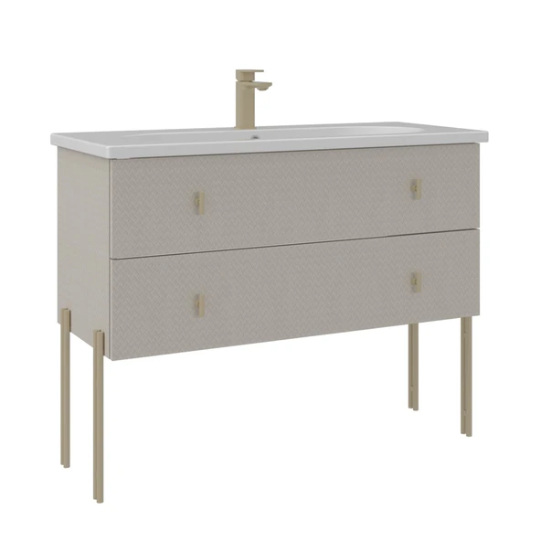 Orka Milazzo 100 cm Callisto Ayaklı Banyo Dolabı Alt Modül Lavabo ürün görseli