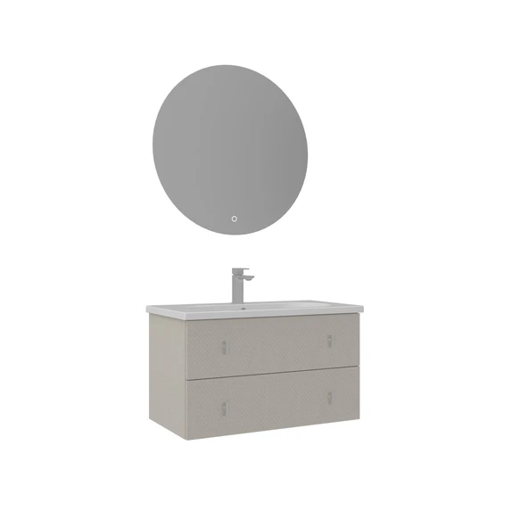 Orka Milazzo 80 cm Callisto Banyo Dolabı Alt Modül Lavabo - Resim 2