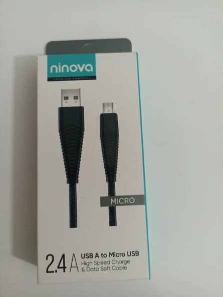 Ninova N35C 2.4 A Usb A-Micro USB Hızlı Şarj ve Data Kablosu