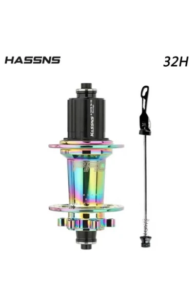 Hassns Pro 7 Rainbow Bisiklet Göbek Seti Arka Kaset Göbek Seti 32 Delik 6 Vida Qr Mandal ürün görseli