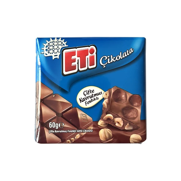 Eti Çikolata Sütlü Kare 60 gr 10 lu + Fındıklı Kare 60 gr 10 lu - 3