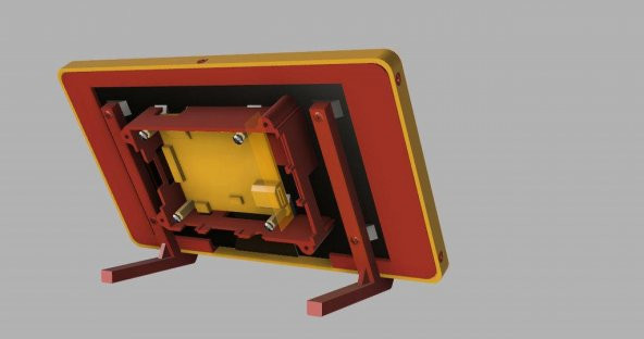 Raspberry Pi 7-Inç Dokunmatik Ekran Muhafaza Plastik Aparat - 4