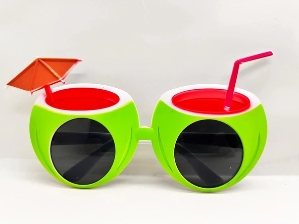 Karpuz Şekilli Tropikal Hawaii Yaza Merhaba Parti Gözlüğü - Resim 2