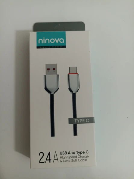Ninova N23C 2.4A Usb A-Type-C Hızlı Şarj ve Data Kablosu ürün görseli 1