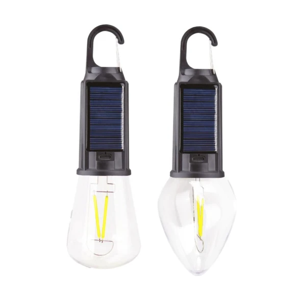 PANTHER PT-331 ŞARJLI SOLAR KAMP LAMBASI - Resim 2