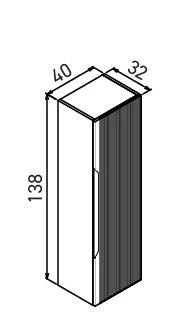 Orka Olbia 120 cm Mat Kaşmir Banyo Dolabı Takımı ve Boy Dolabı - Resim 3