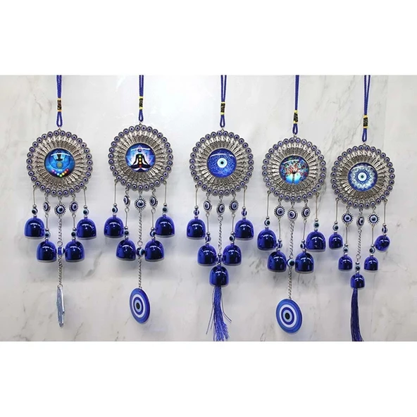 Metal Nazar Boncuğu Çan - Resim 2