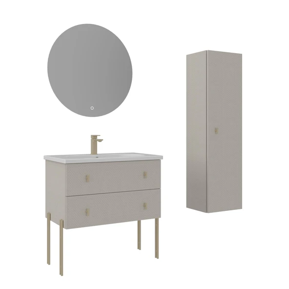 Orka Milazzo 80 cm Callisto Ayaklı Banyo Dolabı Takımı ve Boy Dolabı ürün görseli