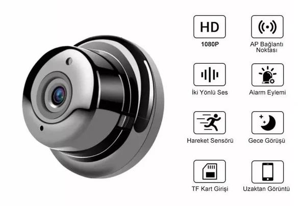 V380 Gece Görüşlü Mikrofonlu 1080P Wifi Ip Kamera 4792 - 1