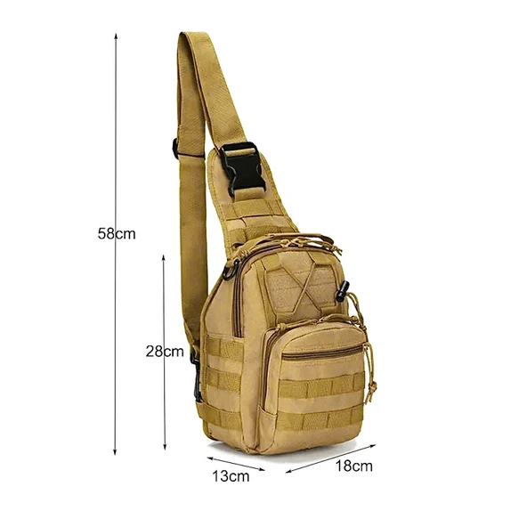 Savage Çapraz Göğüs Askılı Tactical Çanta Kum - 4