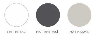 Orka Olbia 100 cm Mat Beyaz Banyo Dolabı Alt Modül Lavabo - Resim 4