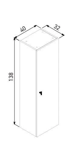 Orka Milazzo 80 cm Callisto Ayaklı Banyo Dolabı Takımı ve Boy Dolabı - Resim 4