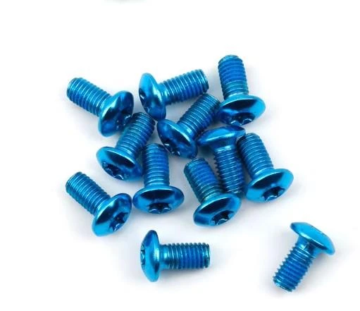 PRO Bisiklet Scooter Fren Disk Vidası Rotor Civatası 6 Vida MTB Rotor Vidası 12li Paket Mavi Renk ürün görseli