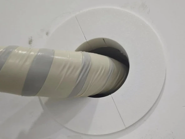 Klima Borusu Delik Kapatma Dekoratif Kapak Boru Kapağı Plastik - 2