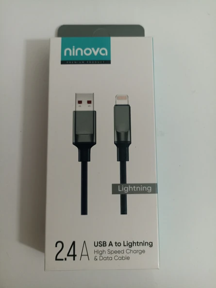 Ninova N17C 2.4 A Usb A-Lightning Hızlı Şarj ve Data Kablosu