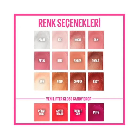 Maybelline New York Lifter Gloss Dudak Parlatıcısı 5.4 ml - 022 Peach Ring - Resim 3