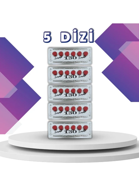 Cobra_kırmızı 130 Mg 6’lı x 5 Dizi Orjinal Performanstakviyesi Tablet ViaGRaHAP_CiaLiS100 Mg 20 Mg ürün görseli