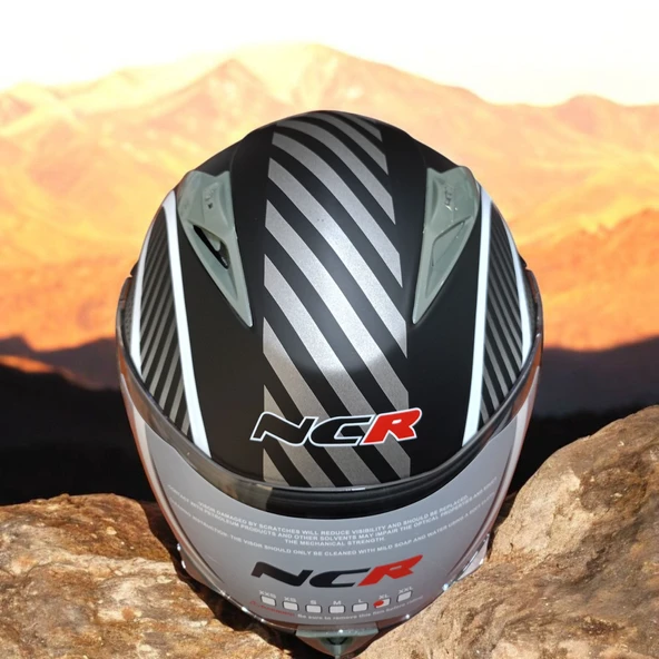 NCR-158 ÇENE AÇILIR GÖZLÜKLÜ E-CE BELGELİ KASK MONSTER ürün görseli 1