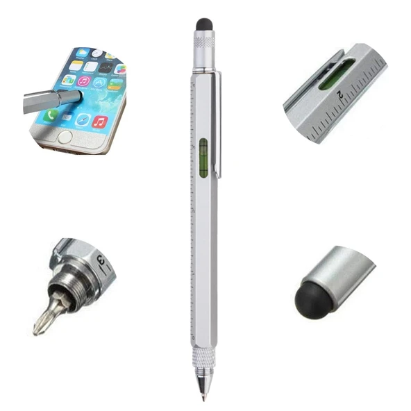 Cetvelli Tornavidali Su Terazili İlginç Dokunmatik Mimar Kalem ürün görseli 1