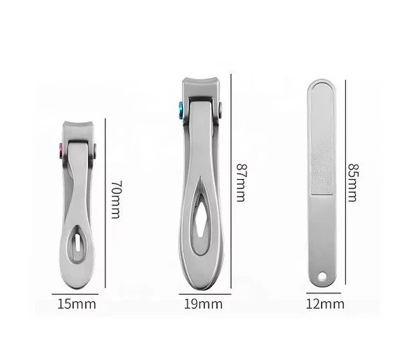 MDB Ultra Geniş Ağızlı Paslanmaz 3 lü Tırnak Makas Seti ürün görseli 1