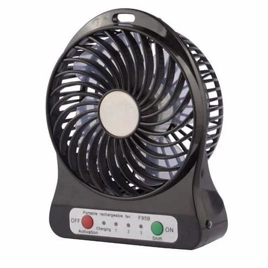 MDB Kablosuz Şarjlı Masa Üstü Mini Renkli Vantilatör ürün görseli 1