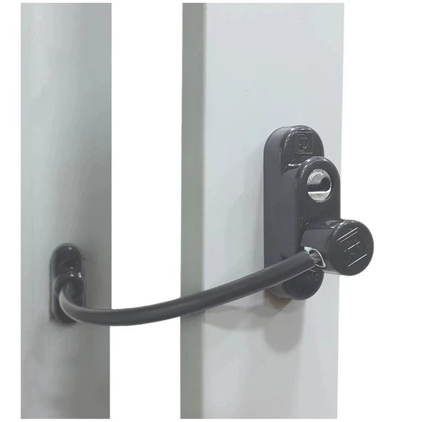 Penkid Çelik Halatlı Kablolu Pvc Pencere Çocuk Emniyet Kilidi - 2