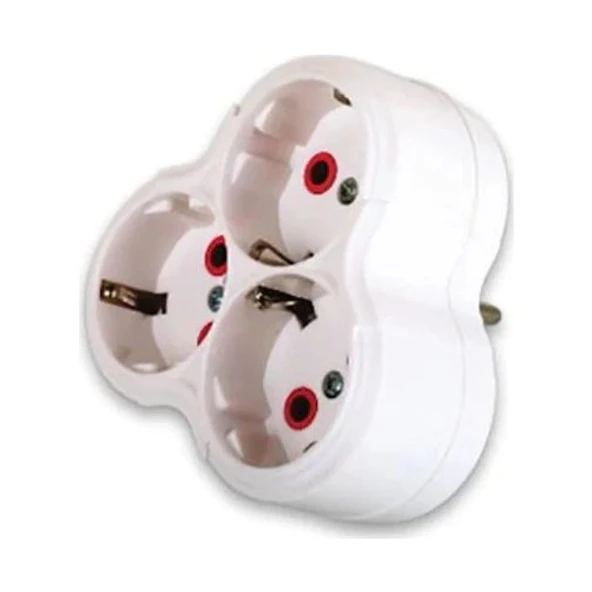 Üçlü Topraklı Fişli Priz ürün görseli 1