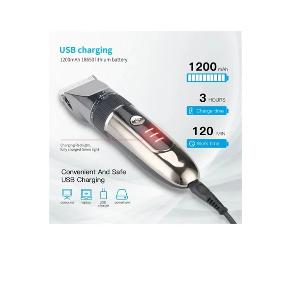 Saç- Sakal Vücut Tüyleri Kesme Tıraş Makinesi ürün görseli