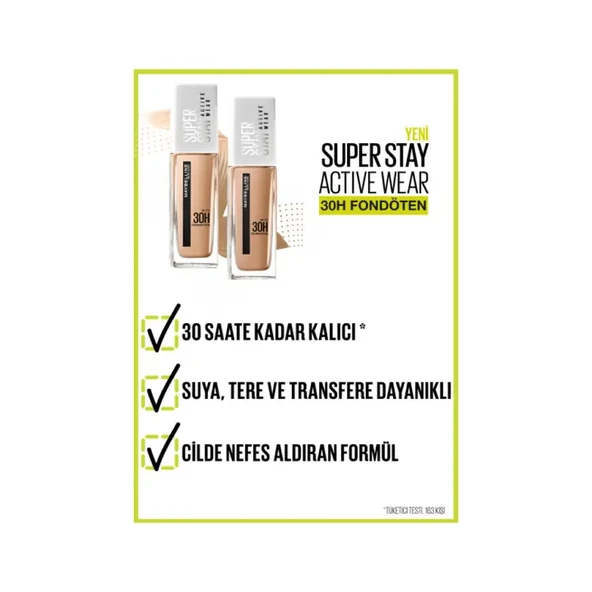 Maybelline Super Stay Active Wear Fondöten 30 Sand 30ml - 6