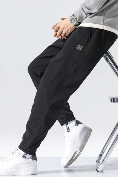 Genıus Store Erkek Eşofman İçi Polarlı Bağcıklı Bel Jogger Spor Eşofman Altı SPOR-ESF001 - Resim 10