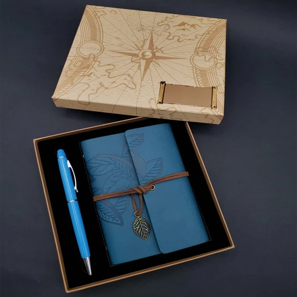 MDB Defter Kalem Mavi Set ürün görseli 1