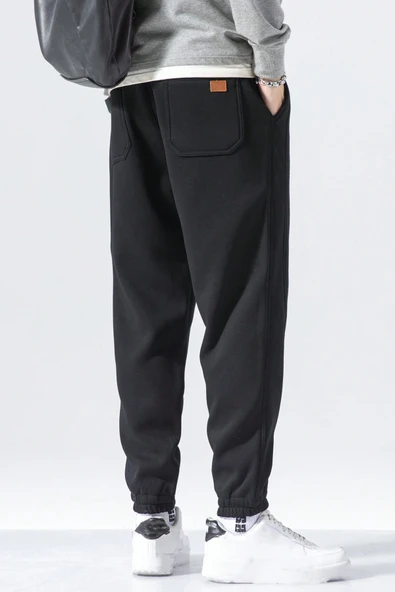 Genıus Store Erkek Eşofman İçi Polarlı Bağcıklı Bel Jogger Spor Eşofman Altı SPOR-ESF001 - Resim 12