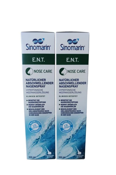 Sinomarin E.N.T. Deniz Suyu Burun Spreyi 200 Ml 2'Li PAKET (SKT:03/2026) - 2