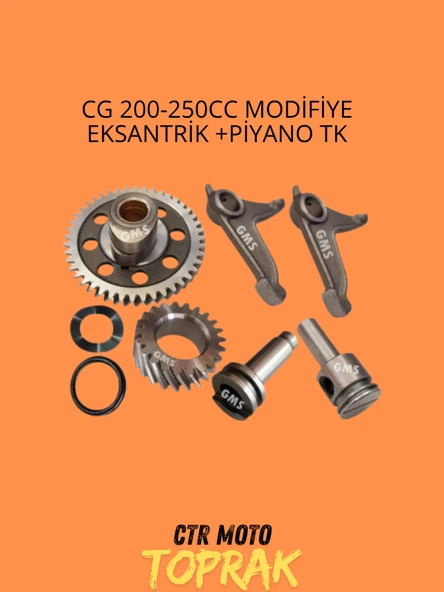 CG 200–250cc Modifiye Eksantrik ve Piyano Takımı – Performans Motor Parçaları - 1