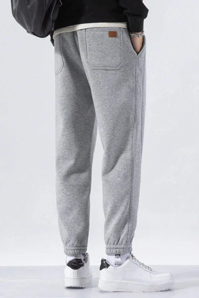 Genıus Store Erkek Eşofman İçi Polarlı Bağcıklı Bel Jogger Spor Eşofman Altı SPOR-ESF001 - Resim 8