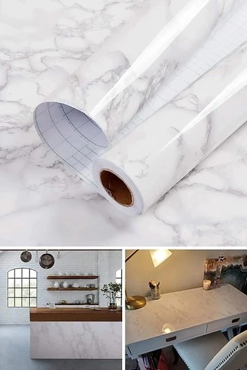 MDB Kendinden Yapışkanlı Mermer Desenli Kaplama Kağıdı - Resim 2