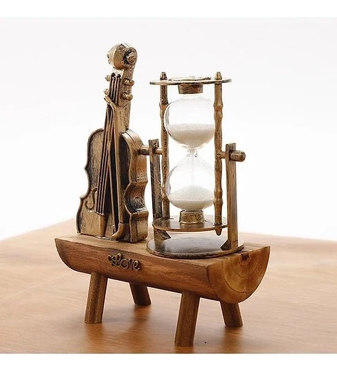 MDB Dekoratif Keman Tasarımlı Kum Saati S-39 - Resim 2