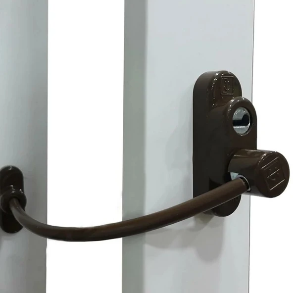 Penkid Çelik Halatlı Kablolu Pvc Pencere Çocuk Emniyet Kilidi - 6