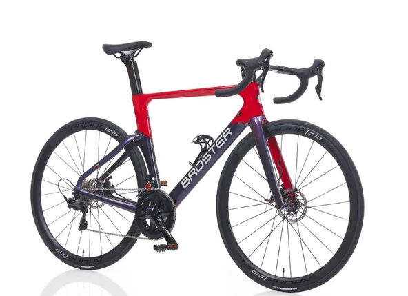 Broster Aero CR-4000 105 set Full Karbon 52 cm Yol Yarış Bisikleti Kırmızı Lacivert ürün görseli