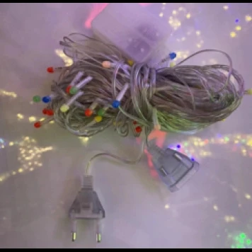 10m 100 Led Damla Uçlu Led Işık KIRMIZI IŞIK Şeffaf Kablo ürün görseli 1