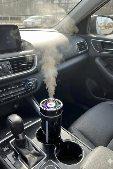 Blackbird KT-H04 Siyah Oto İçi Ofis Ev Hava Nemlendirici Işıklı Buhar Koku Makinası - 6