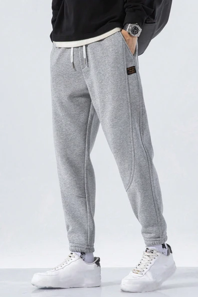 Genıus Store Erkek Eşofman İçi Polarlı Bağcıklı Bel Jogger Spor Eşofman Altı SPOR-ESF001 - Resim 5