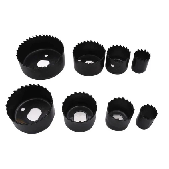 11 Parça Panç Seti Ağaç Kesme Testere Matkap Ucu Takımı Alçıpan Tavan Kesme - Resim 4