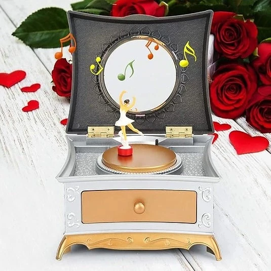 MDB Dans Eden Kız Müzik Kutusu Balerin Dönen Müzik Kutusu N-48 ürün görseli 1