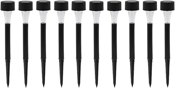 MDB Güneş Enerjili Bahçe Lambası Plastik Saplama 10lu Set ürün görseli 1