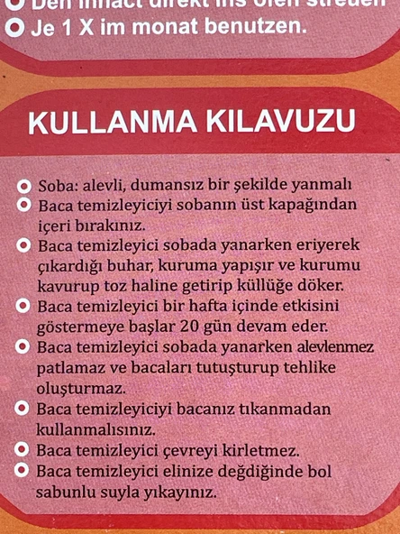 Baca Boru Temizleyici 5 Adet Karyak Kat Kaloriferi Temizleyici - Resim 2